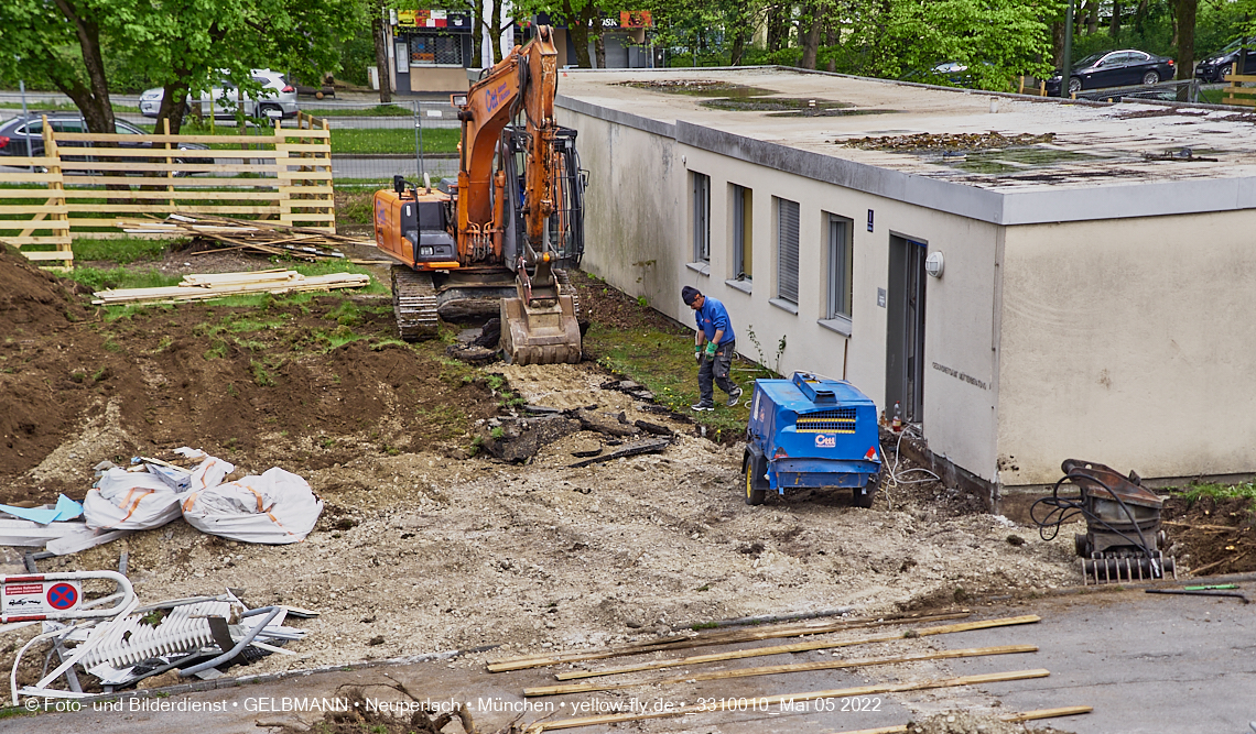 05.05.2022 - Baustelle am Haus für Kinder in Neuperlach
